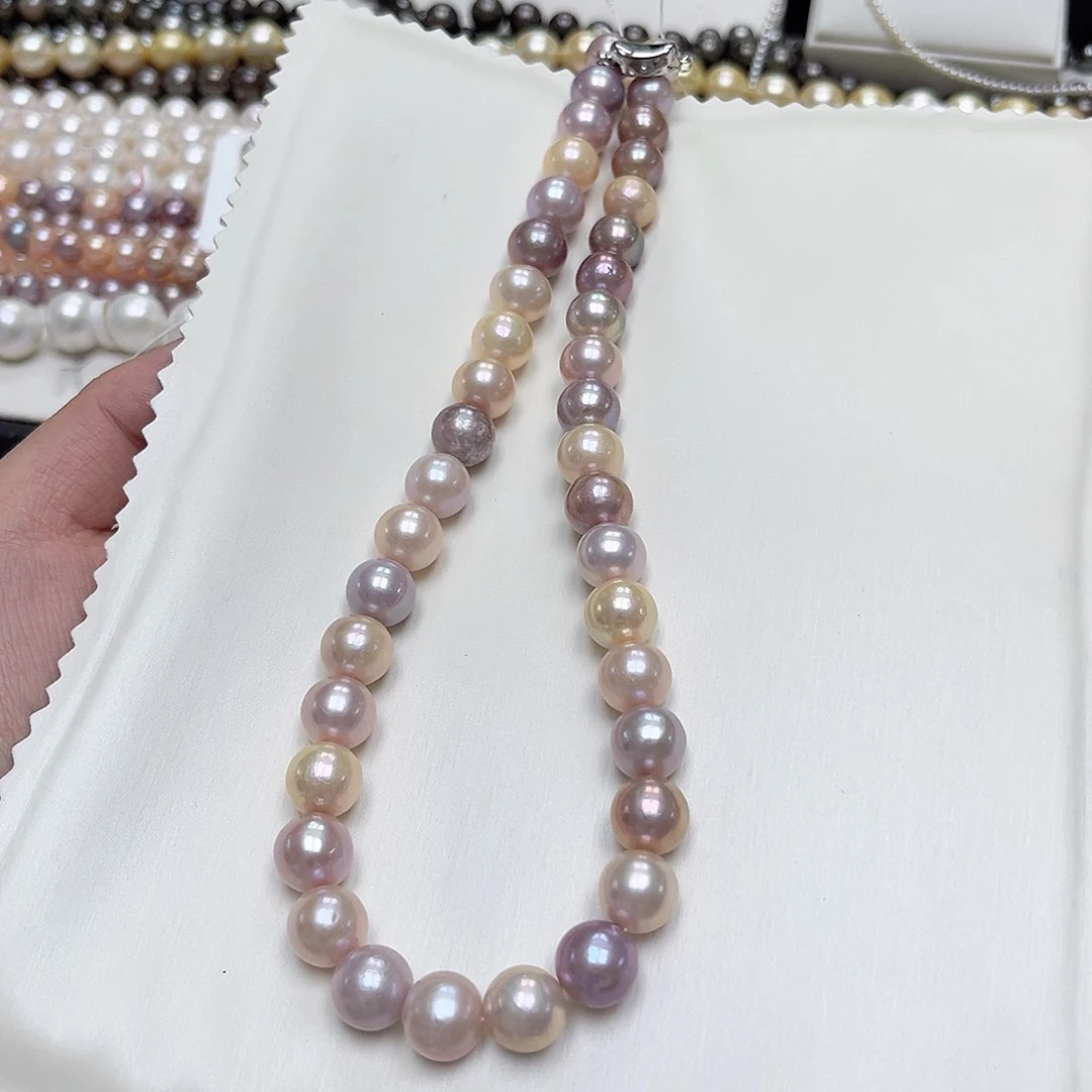 淡水珍珠未镶嵌颈饰9-11有核