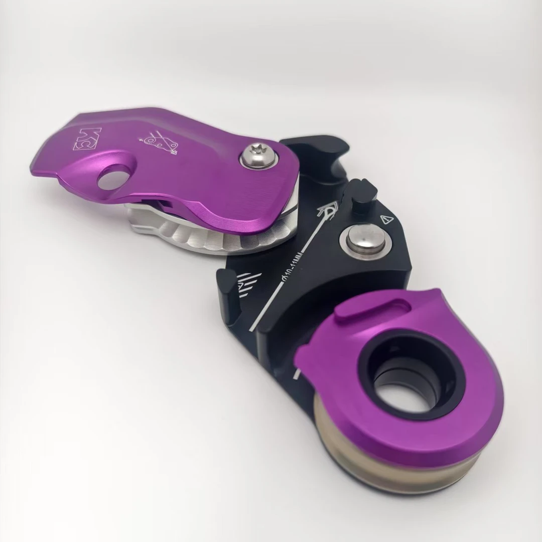 KC多功能抓绳滑轮绳索抓绳器滑轮抓结高效滑轮集成索环 牵引上升