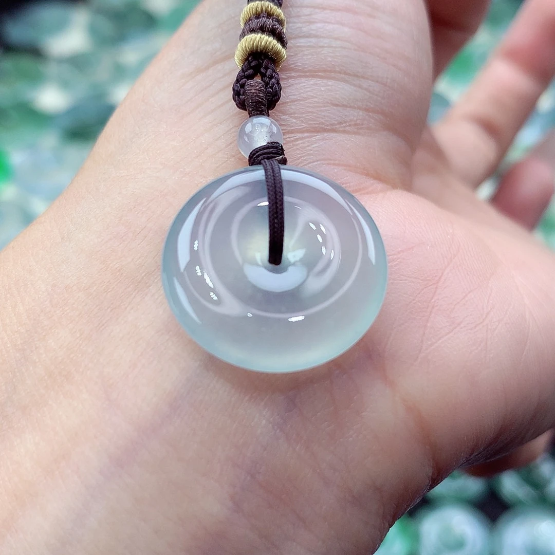 颈饰未镶嵌翡翠编号23。尺寸20.2-5.9