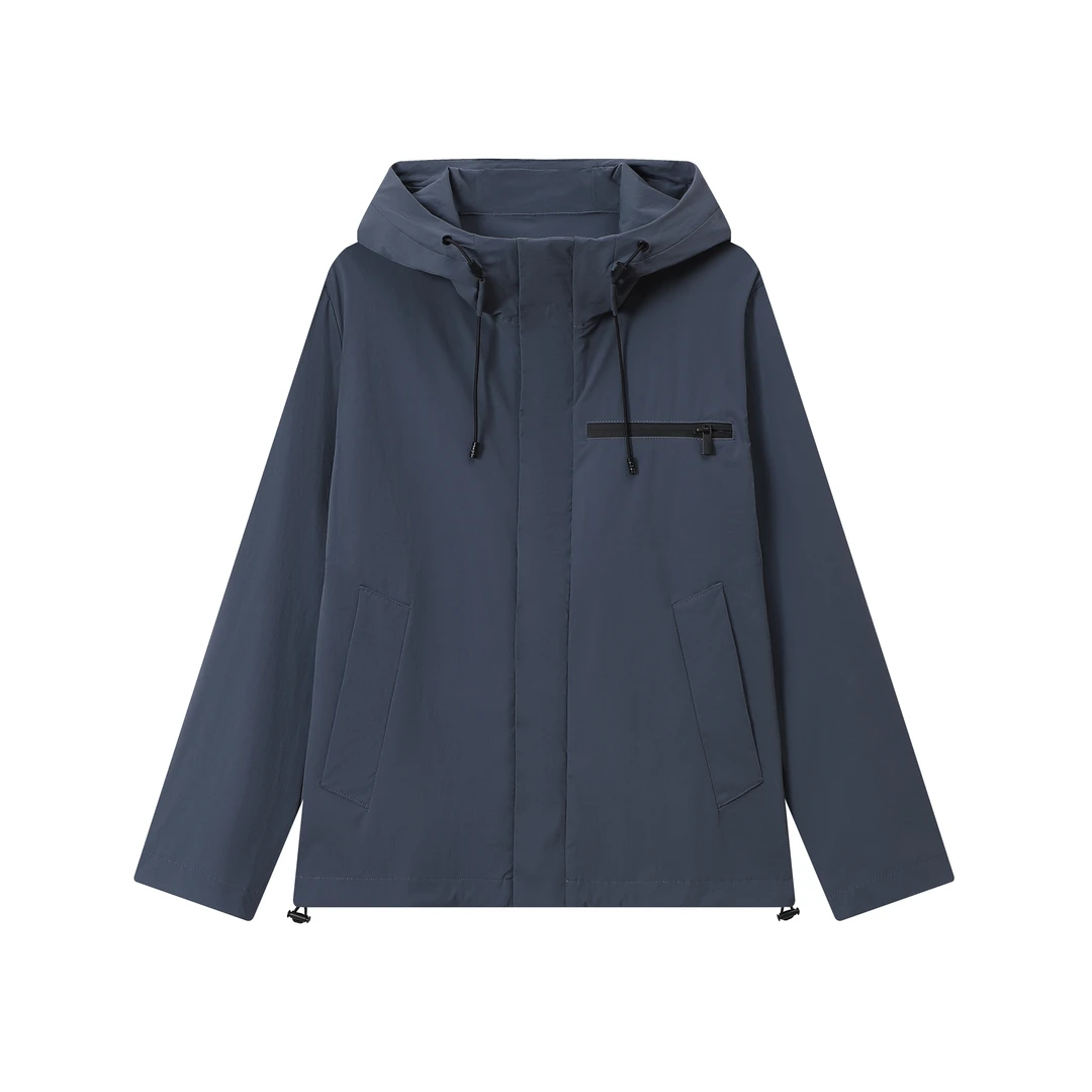 【TR】960-1091960-外套 春秋经典连帽抽绳拉链外套 男女同款