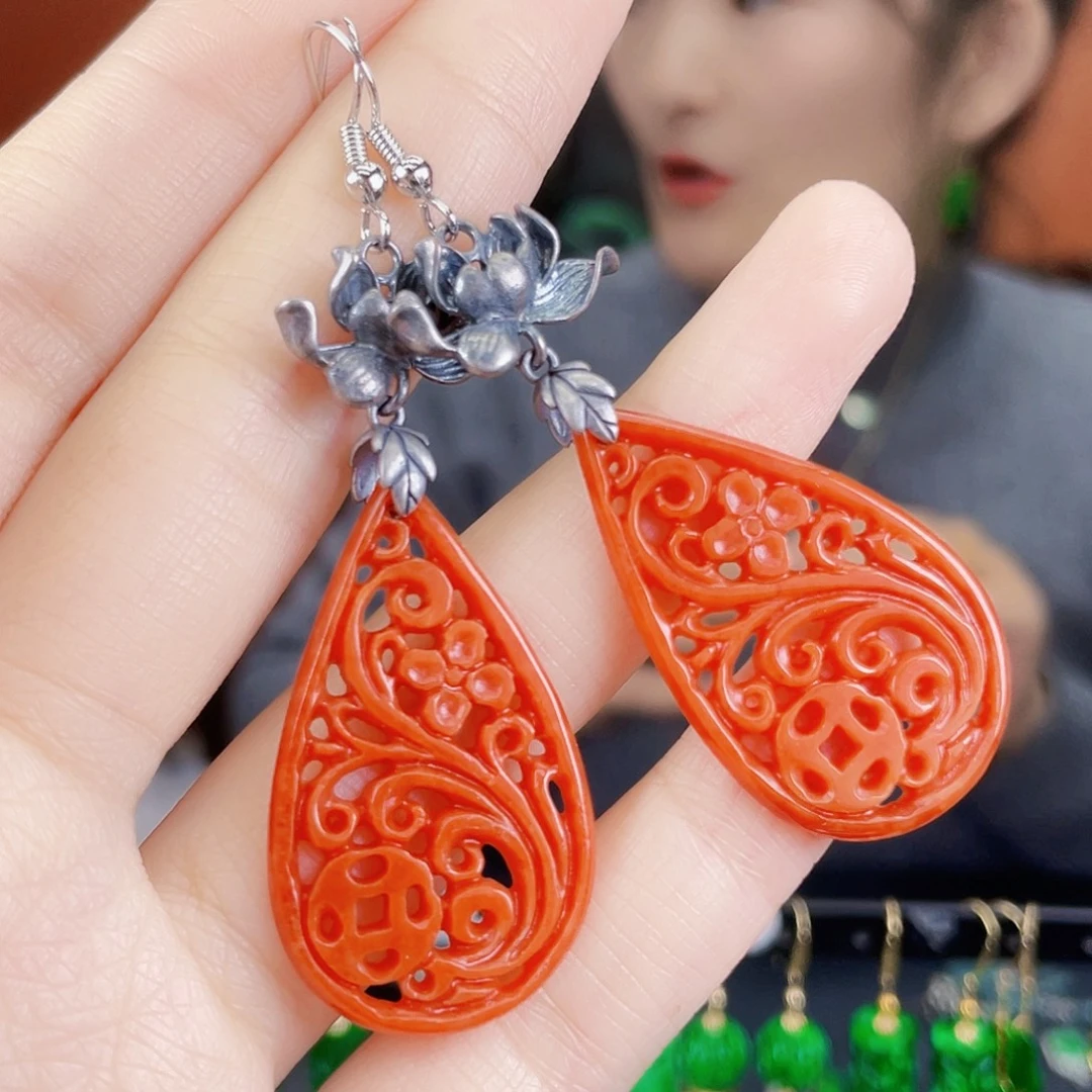 翡翠未镶嵌耳饰饰品