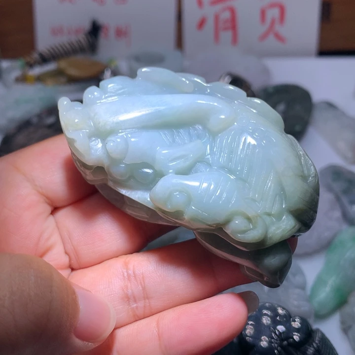 翡翠未镶嵌颈饰保真天然A货翡翠