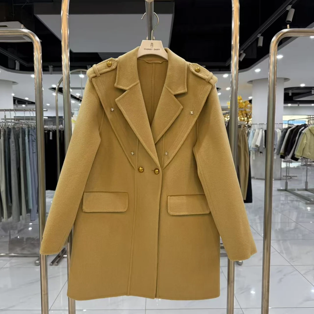 S903【专属】新款时尚法式复古双面呢大衣RS-SY24D833