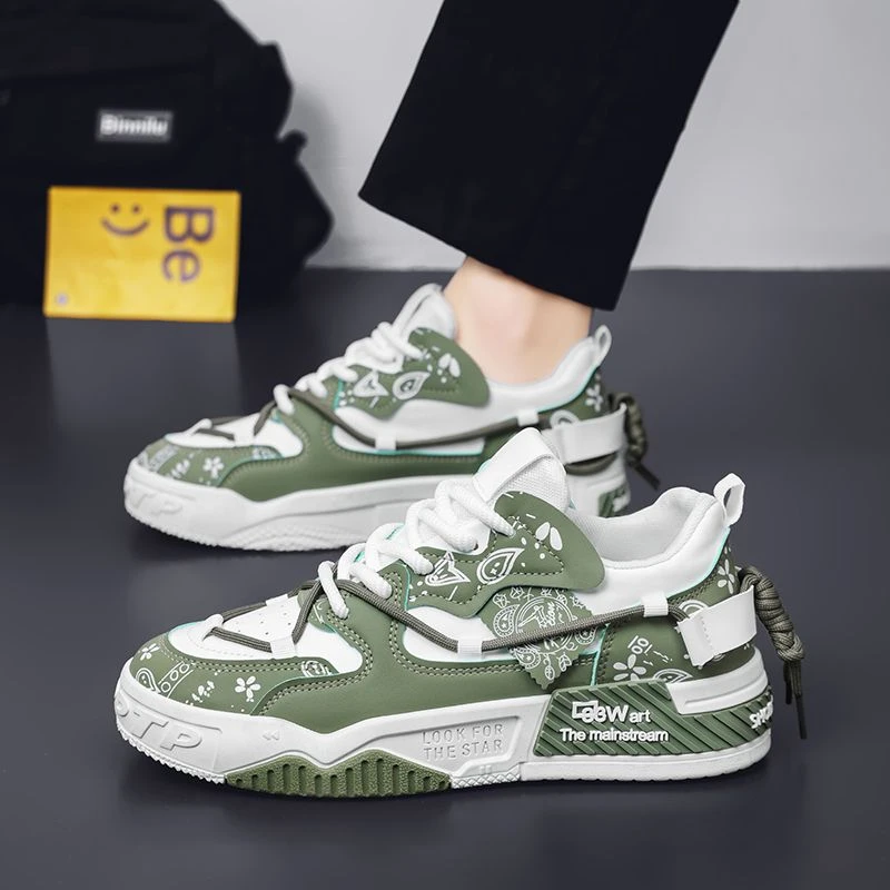 新款秋冬季透气板鞋ins潮鞋运动休闲跑步鞋青少年男鞋鞋子备