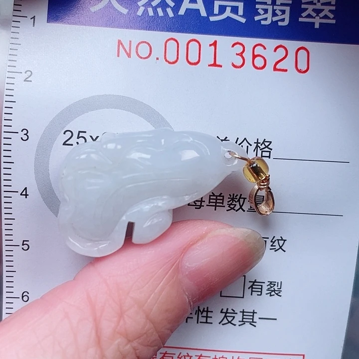 翡翠未镶嵌吊坠(赠链)