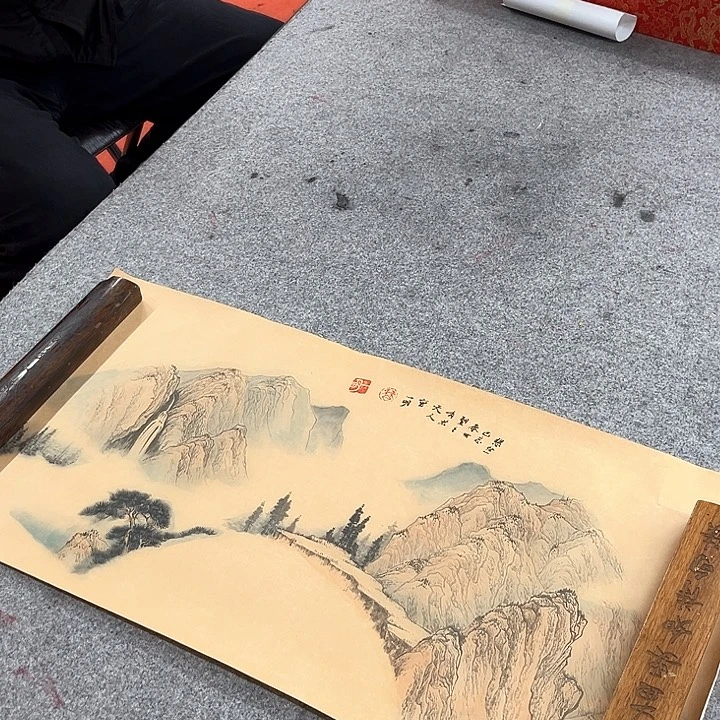 国画曹山水绘画作品