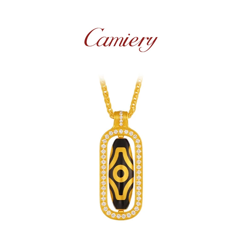 CAMIERY 新中式轻奢时尚珠珠项链可转动百搭