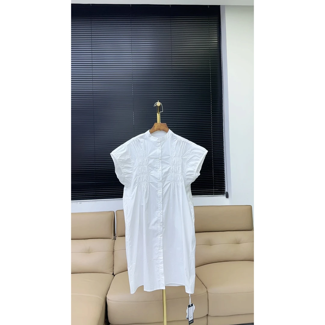 品牌原单高端轻奢夏琳娜连衣裙—白色—401