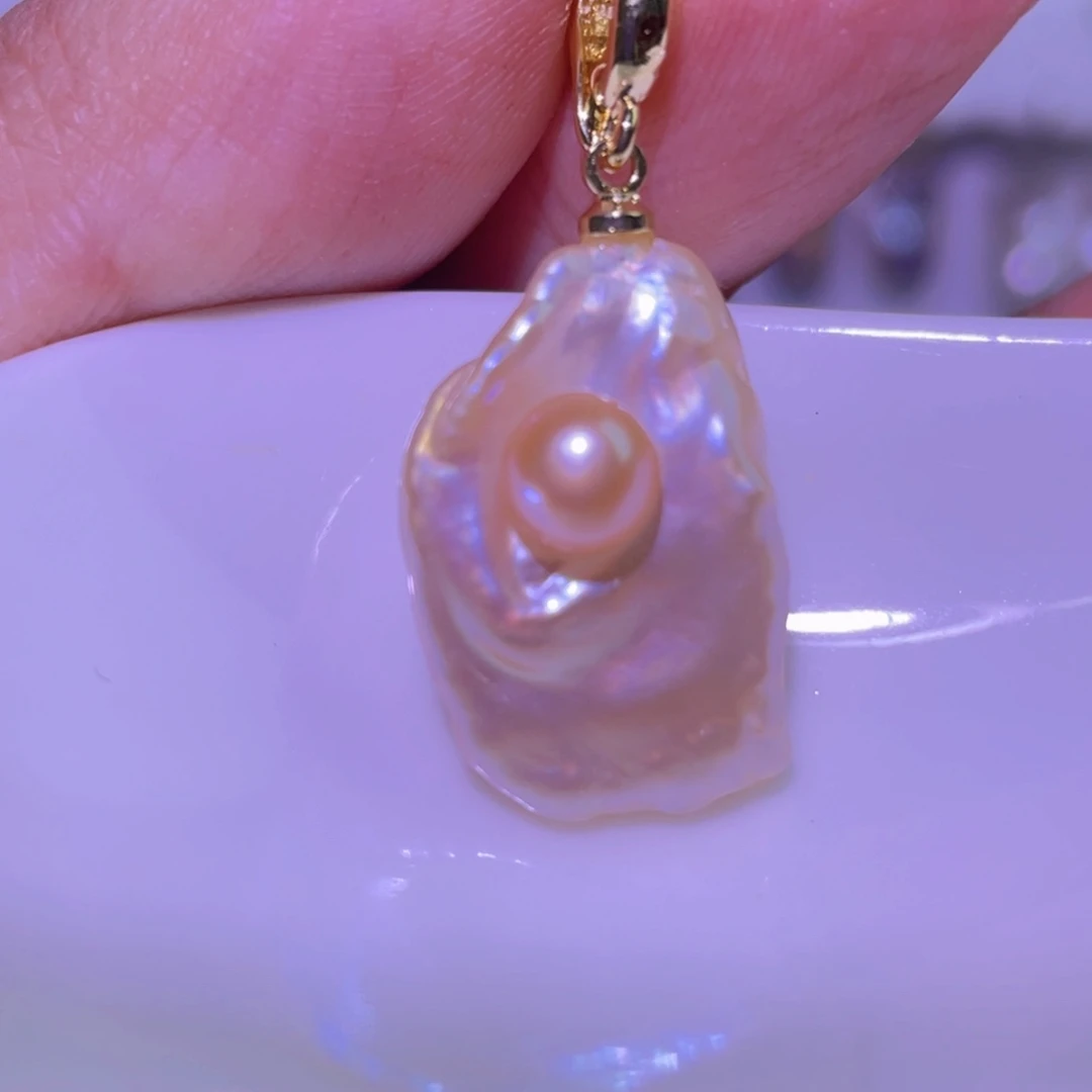 天然淡水珍珠吊坠未镶嵌淡水珍珠