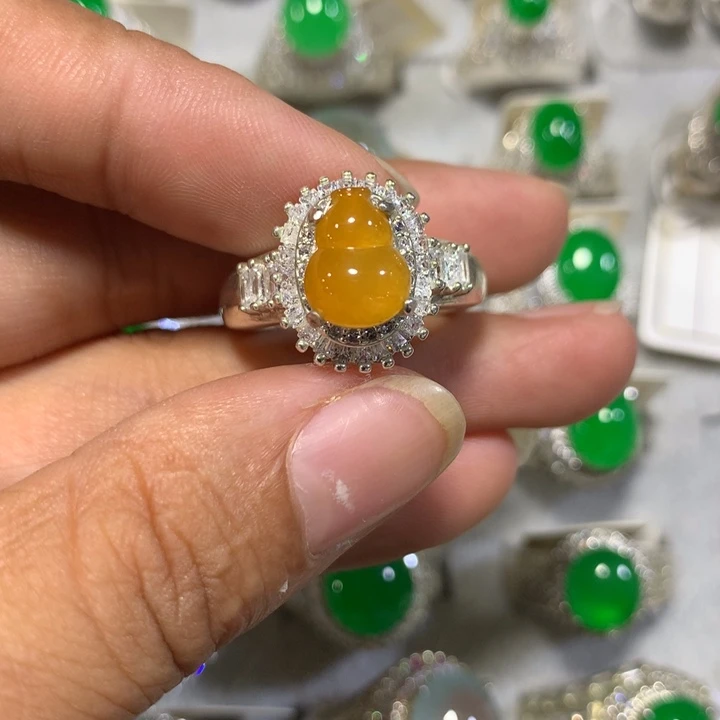 未镶嵌戒指翡翠天然翡翠戒面