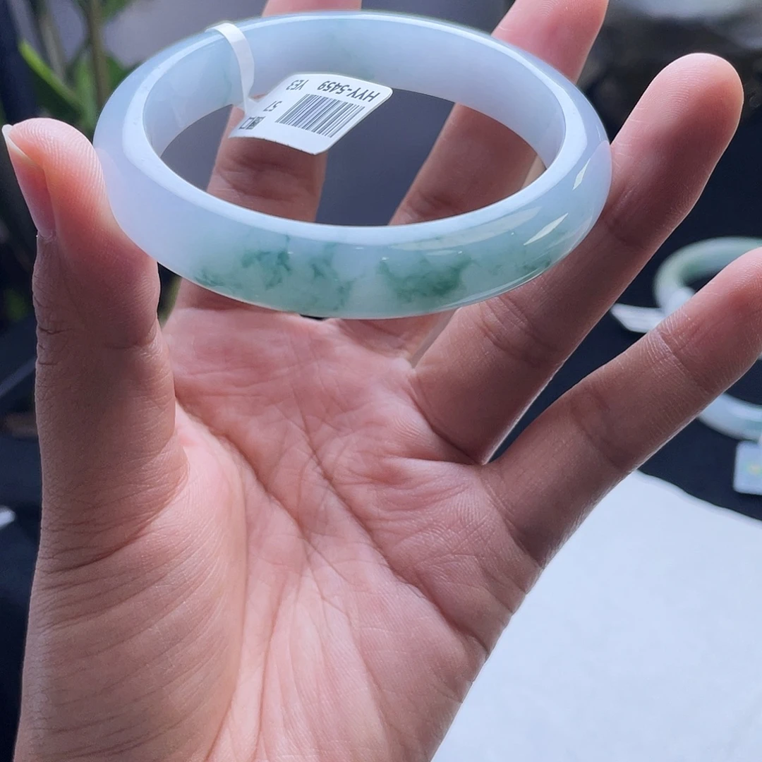 翡翠未镶嵌手镯57正圈18