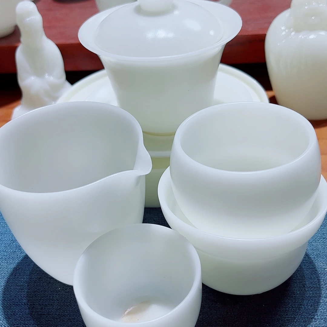 陶瓷素烧璞玉150cc➕6杯安全