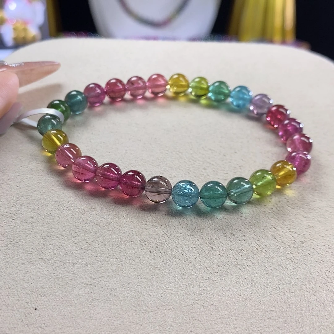 手链未镶嵌碧玺艳丽