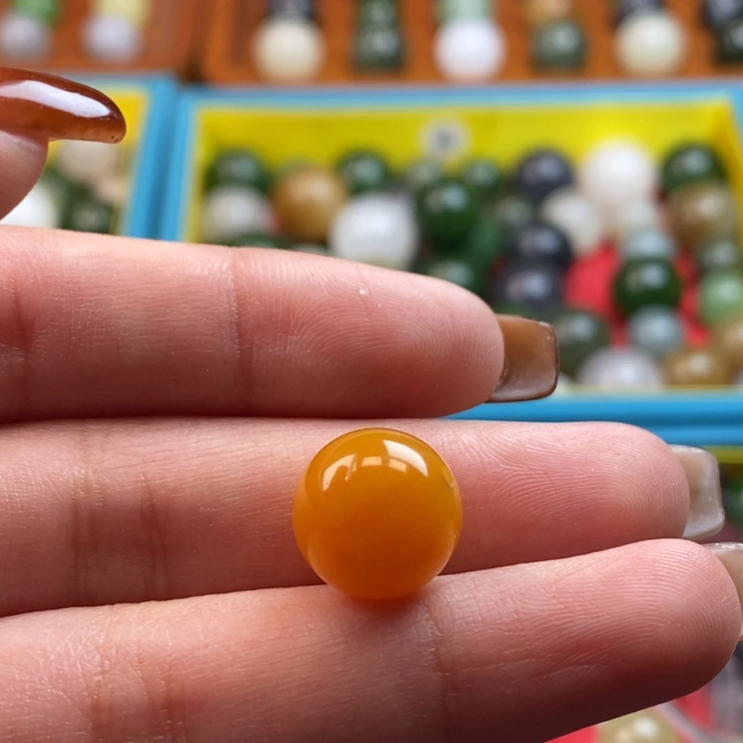 石英质玉未镶嵌福利缅黄单珠z12（有包容