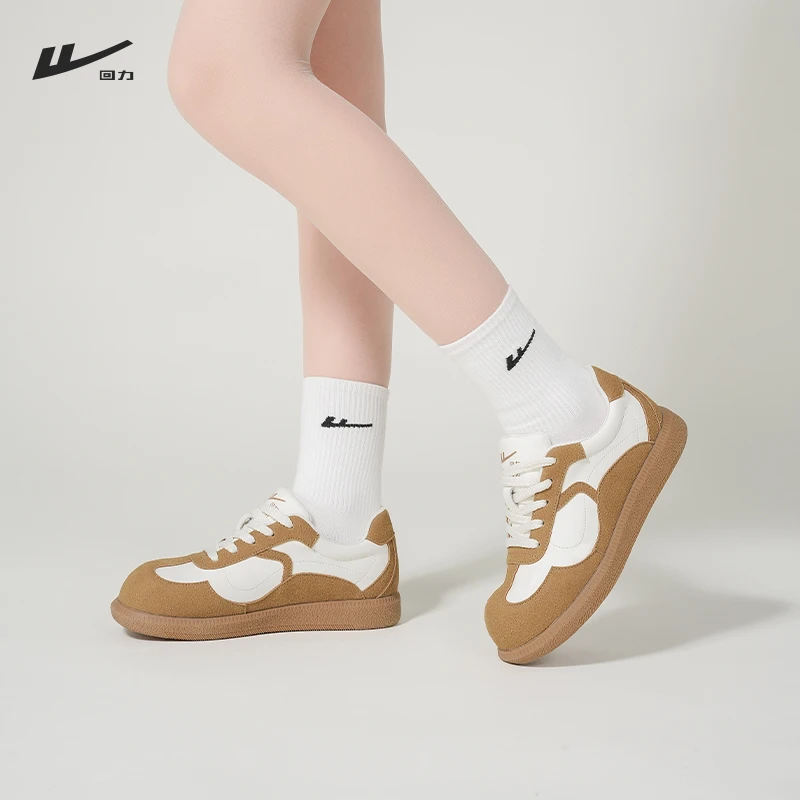 回力女鞋秋冬新款欧若风百搭德训增高休闲板鞋舒适运动防滑鞋子