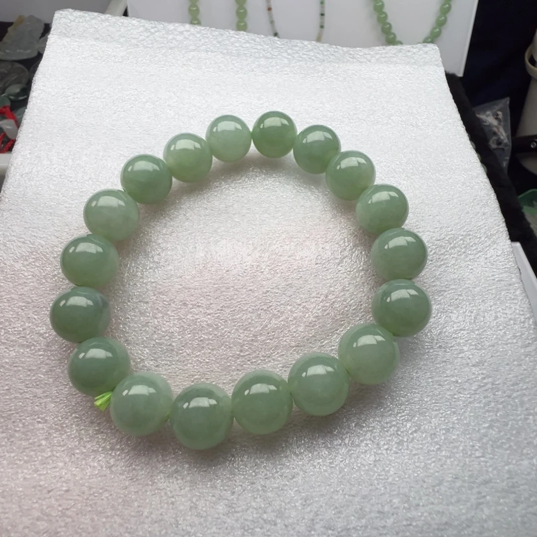 翡翠未镶嵌手链缅甸翡翠A货手串