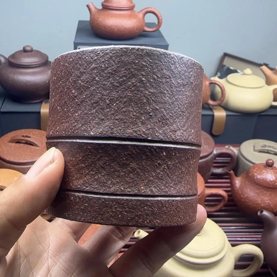 紫砂茶壶夜*丫十六目红降汽主人杯