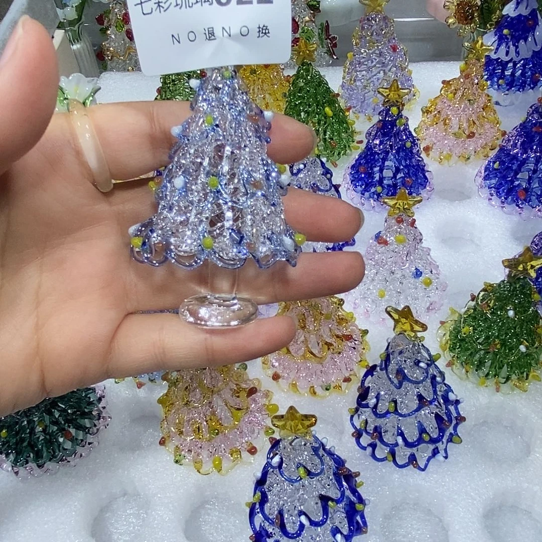 吊坠（不含链）玻璃22圣诞树一个