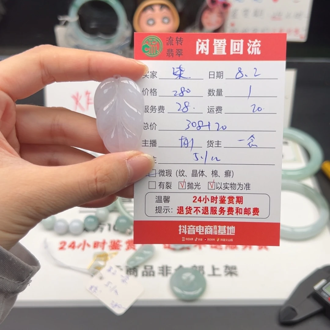 翡翠未镶嵌颈饰柒