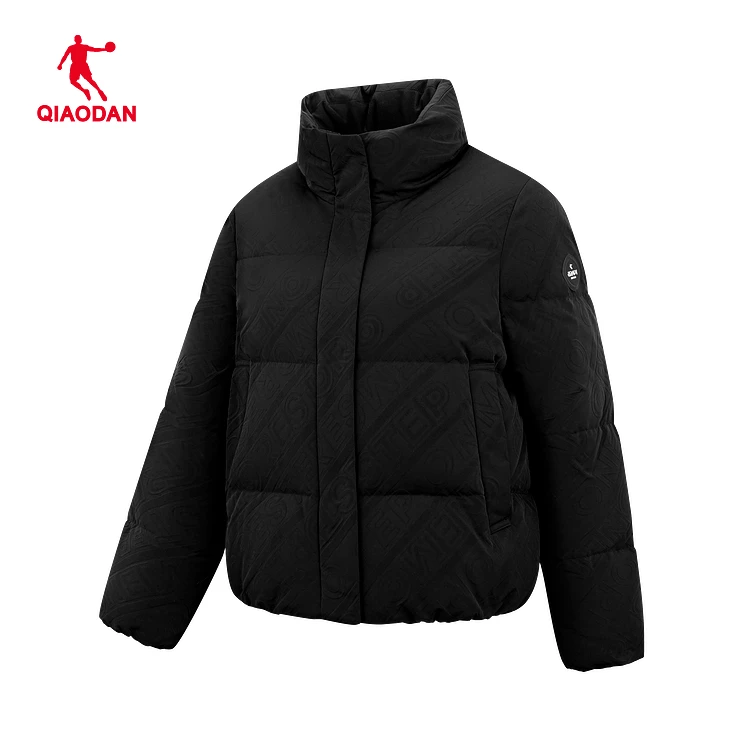 乔丹梭织羽绒服女2025冬季保暖防风综训短款羽绒外套QDEGM2261003