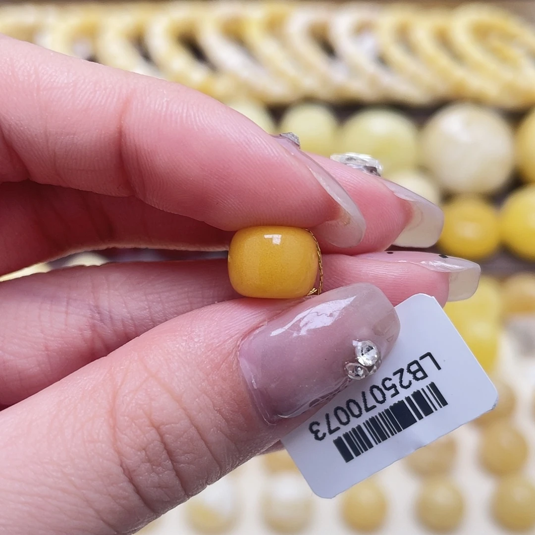 琥珀未镶嵌裸石9.9*7.7mm氧化款老型