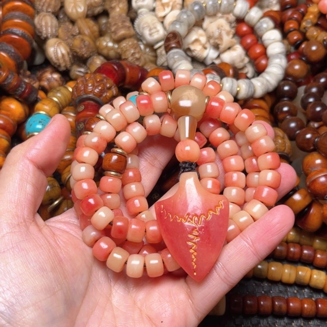 【闪购商品】驼骨手串/手链驼骨原色9×6×108颗女款