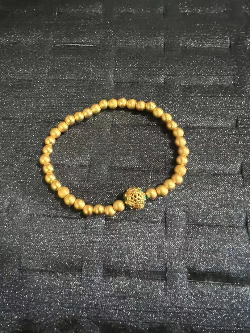 弹力滴胶花球手串