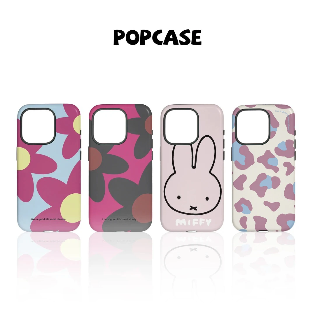 简约插画韩菲二合一适用于苹果16/15/14/13系列手机壳