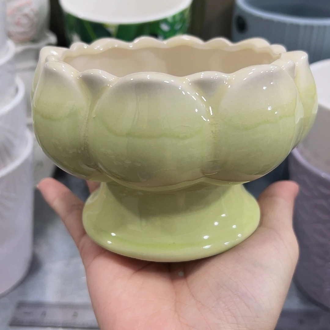 外贸尾单陶瓷花盆凑10米包邮