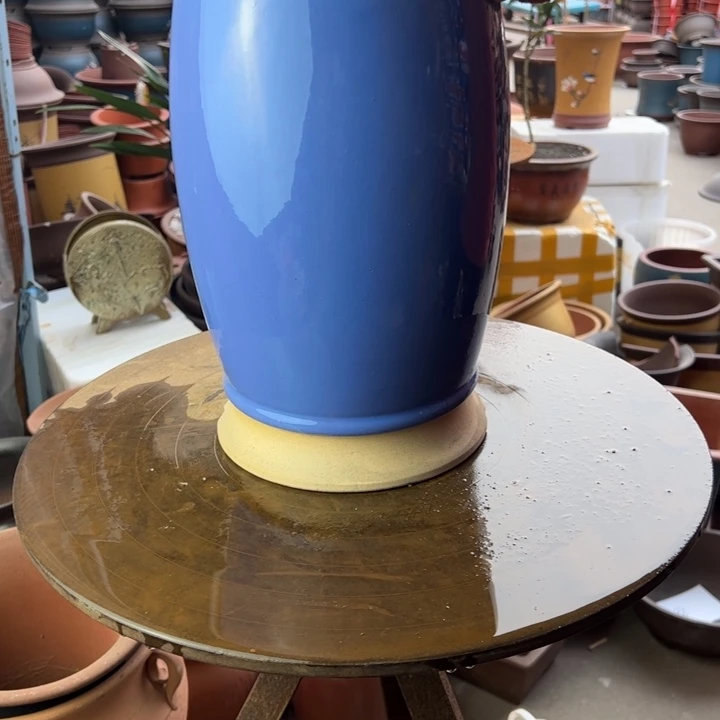 紫砂釉直款胖 口径16×32