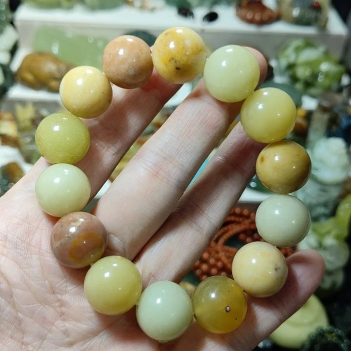 岫玉手串款式手串未镶嵌