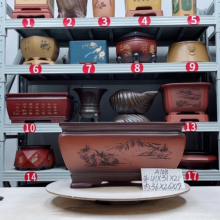 紫砂花盆紫砂花盆