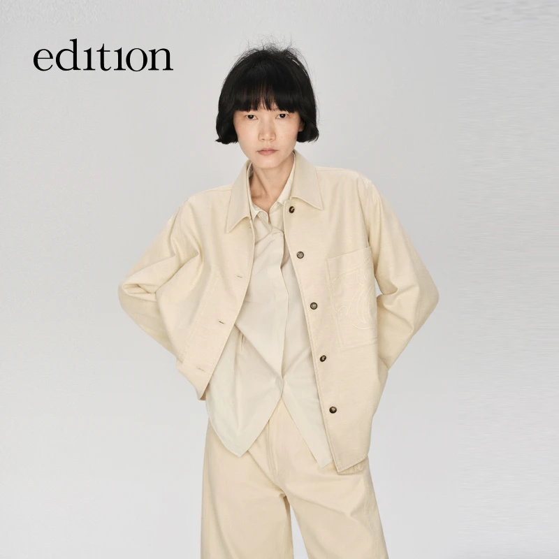 【E+轻生活系列】edition2025秋季新款帅气工装风外套#EBE3COT016