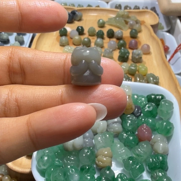 冷***调未镶嵌和田玉珠宝半成品