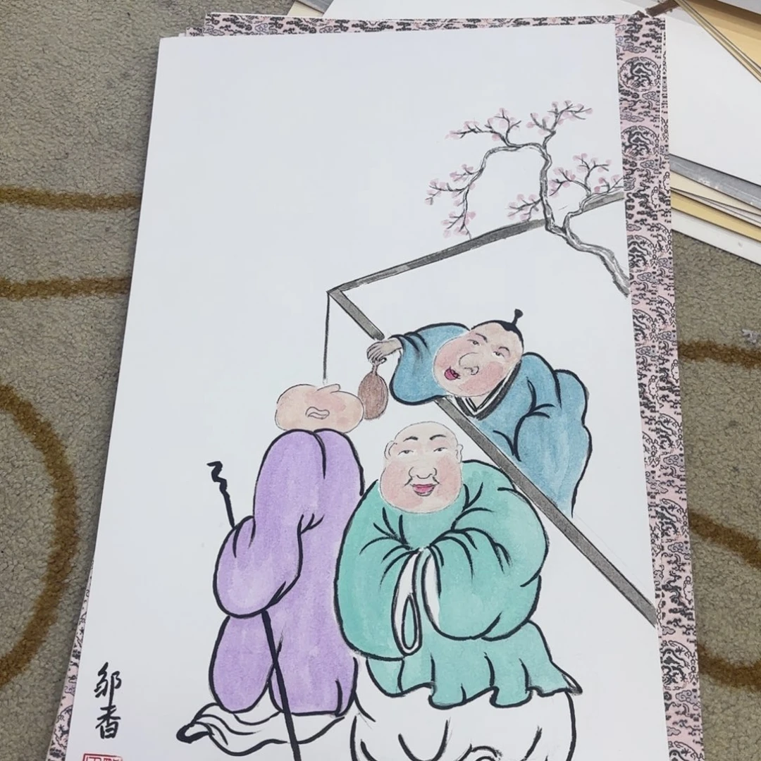 国画30-50卡纸作品艺