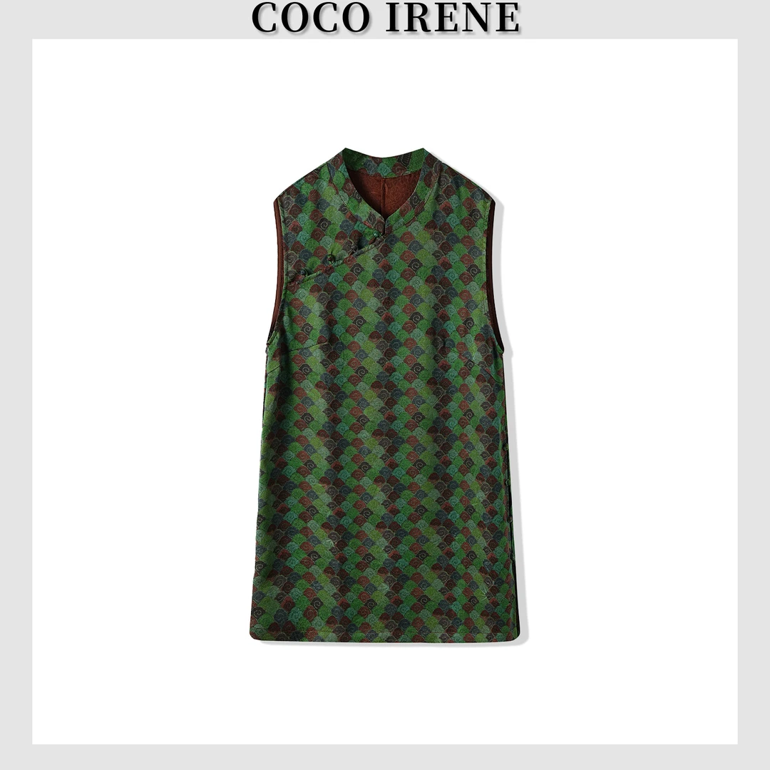 COCO IRENE【花萝】新中式香云纱桑蚕丝时尚气质百搭国风小衫