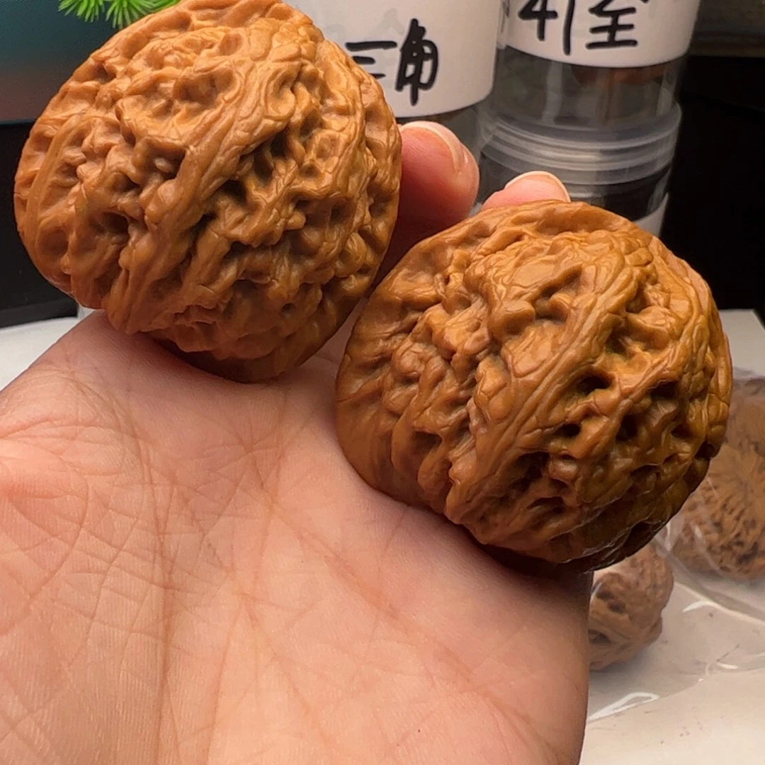 吊坠文玩核桃红锦鲤44