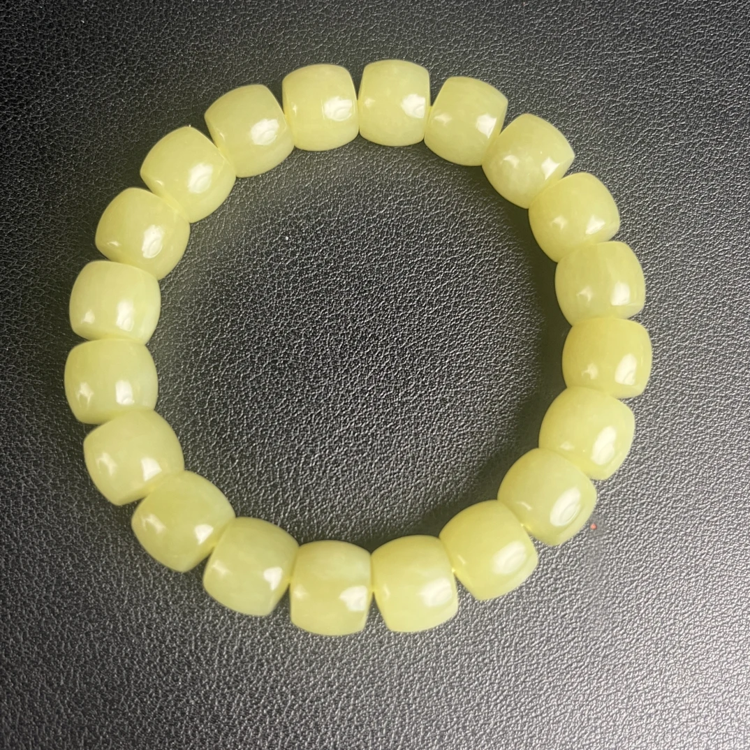 和田玉黄口手串11.8MM