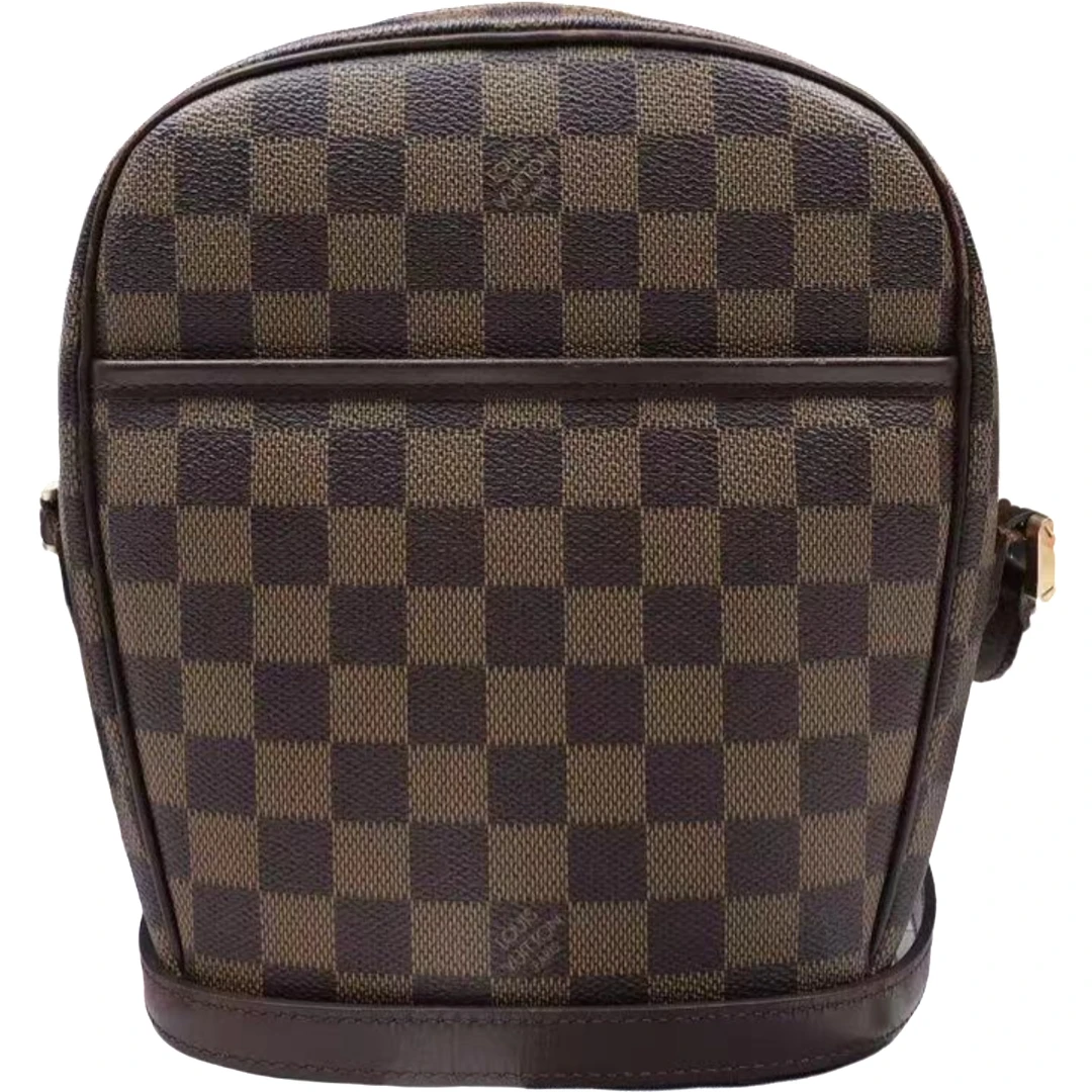 95新 LV 路易威登/孤品/棕色棋盘格/单间斜挎包/x