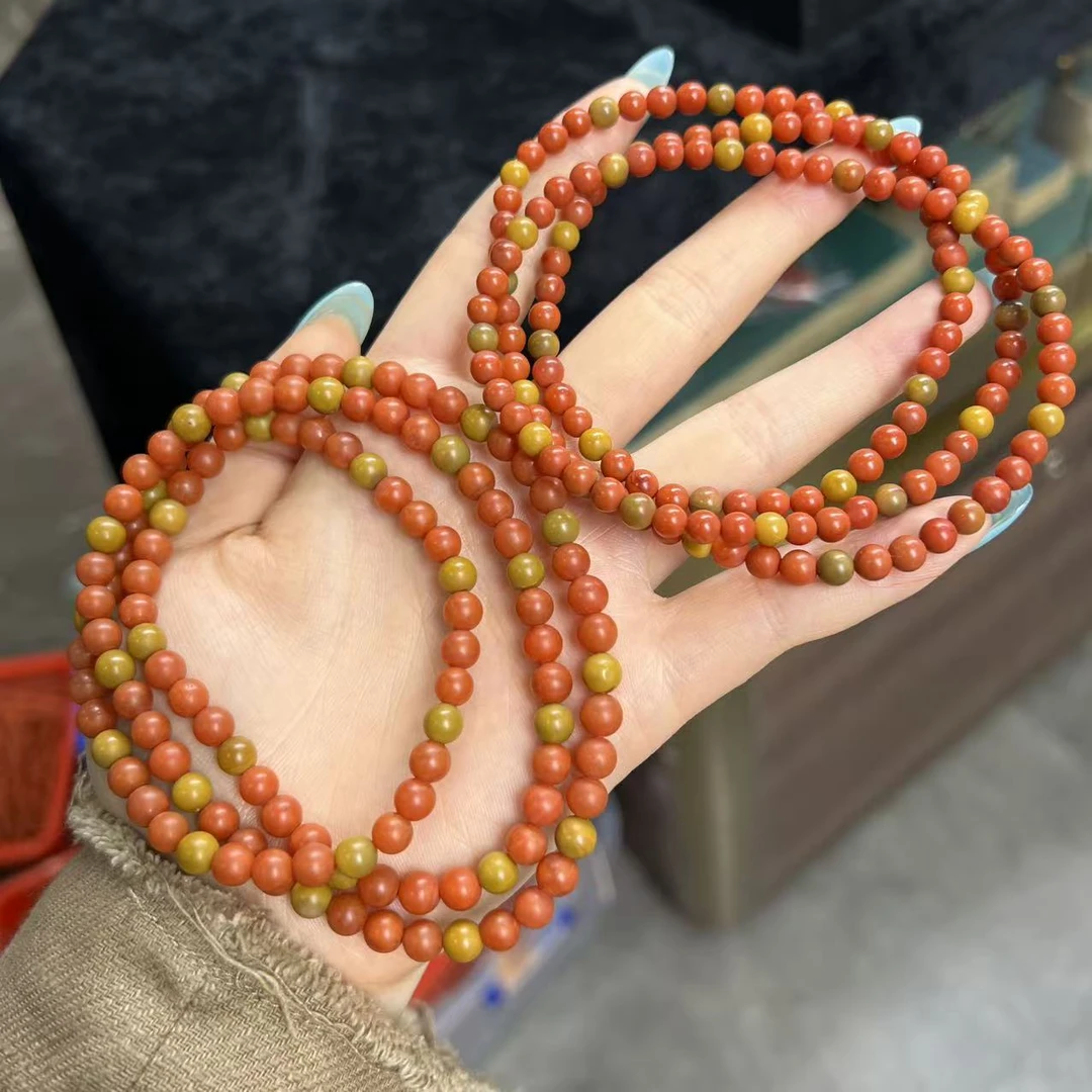 【小宝珠宝】31 T102044-南红手串-多样性发其一-5mm