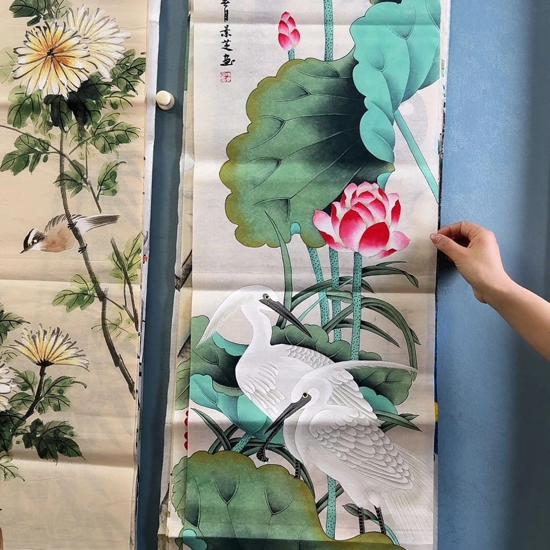 纯手绘国画作品好看