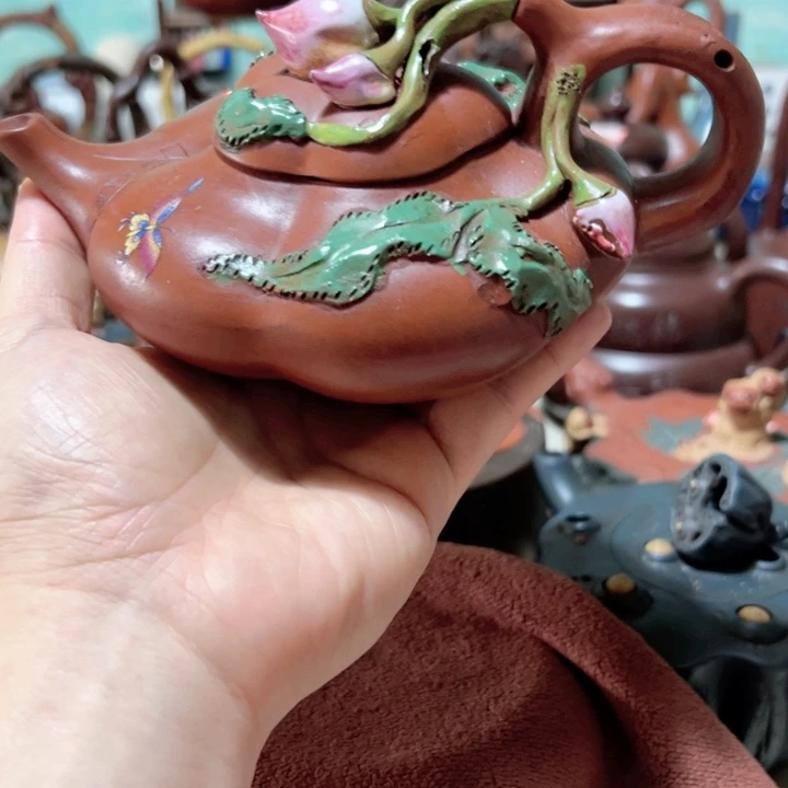 茶壶紫砂紫砂壶收藏起来了！