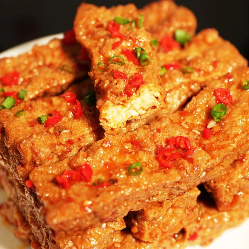巧大娘虎皮爆汁豆干氮气锁鲜香辣麻辣原味豆腐干零食