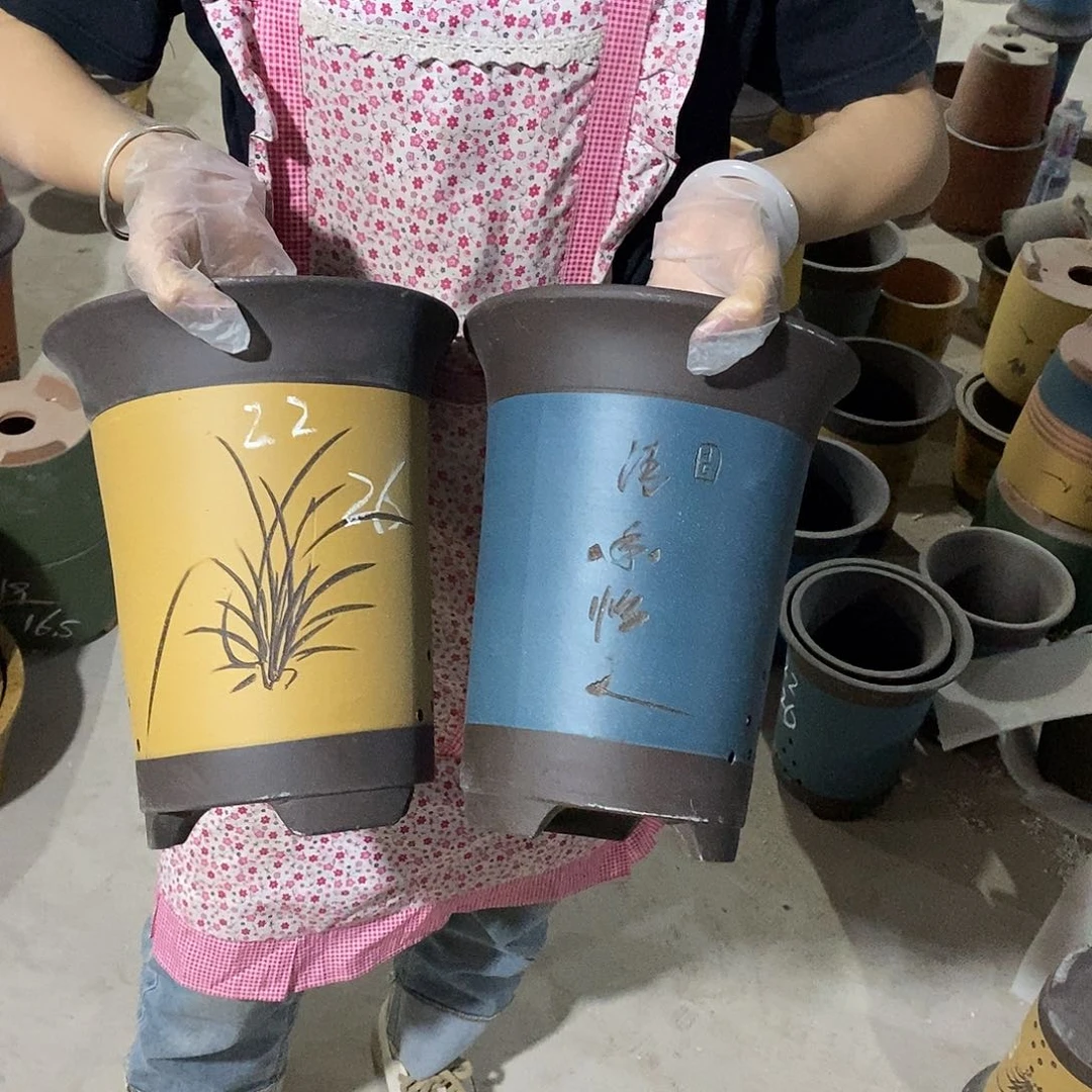 紫砂花盆紫砂花盆