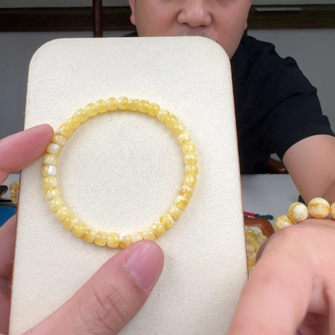 琥珀未镶嵌手链蜜蜡手串