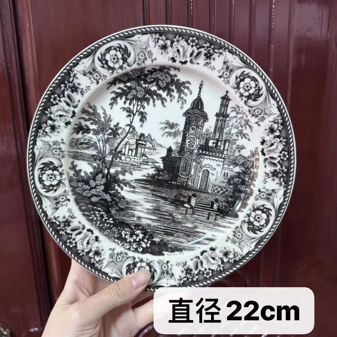 欧洲名画 黑色城堡 圆盘