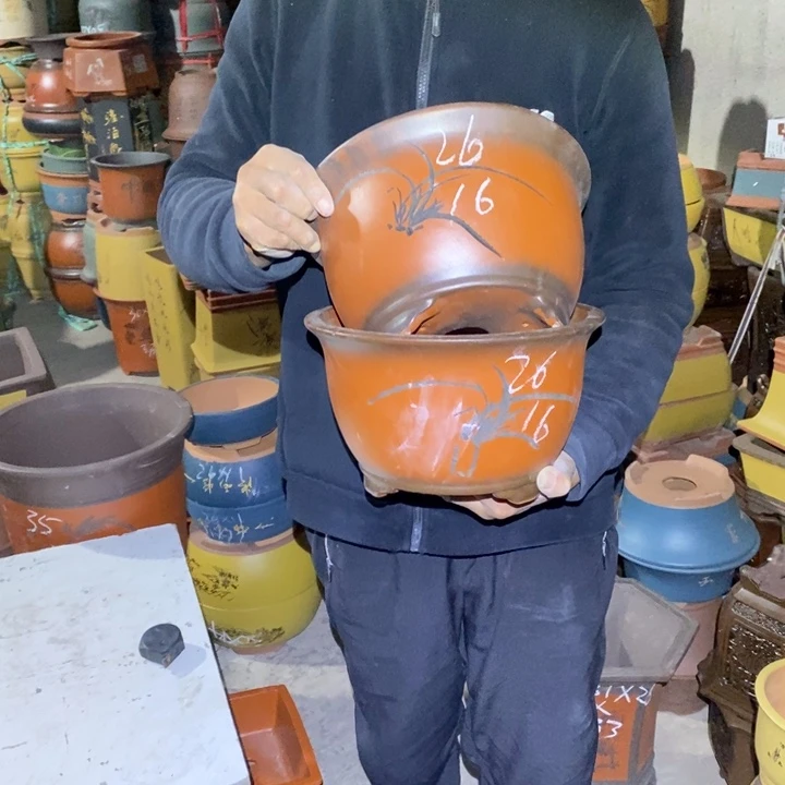 紫砂花盆紫砂花盆