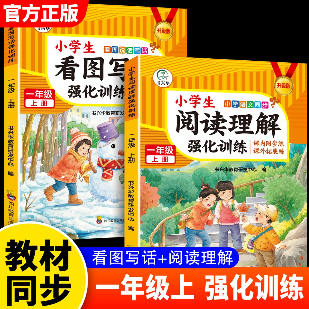 看图写话一年级上册 语文课外阅读理解专项训练书每日一练人教版