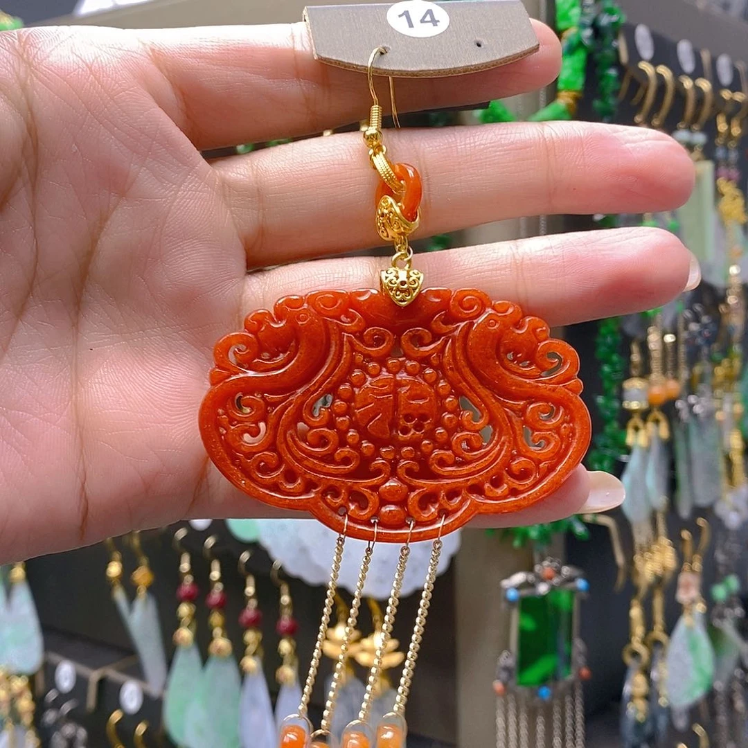 未镶嵌翡翠耳饰翡翠