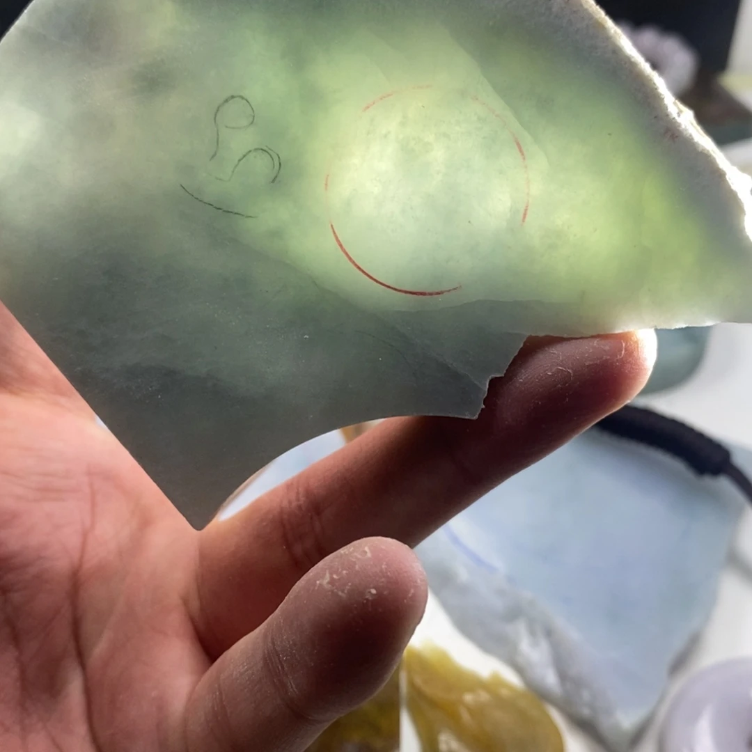 翡翠散珠天然缅甸翡翠a货34